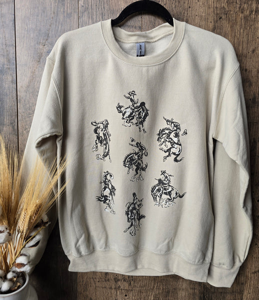 Bronc Riding Crewneck