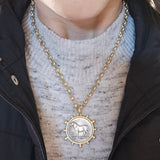 Matte Gold Plated Necklace