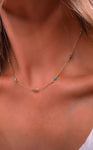 Turquoise Gold Necklace