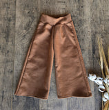 Suede Wide Leg Pant
